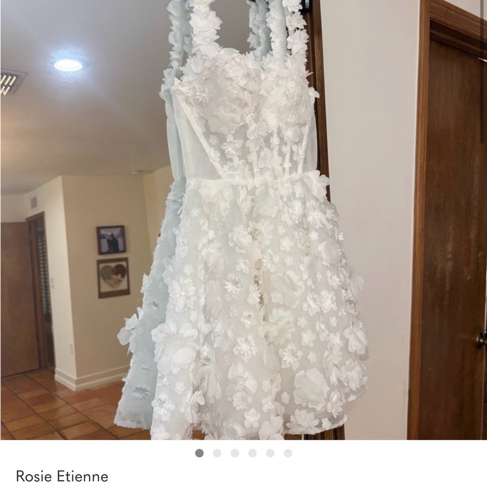 White Floral Lace Dress